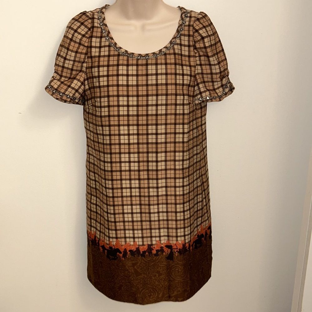NWT Rare Japanese Disney Brave Plaid Dress | Swingle Cottagecore S
